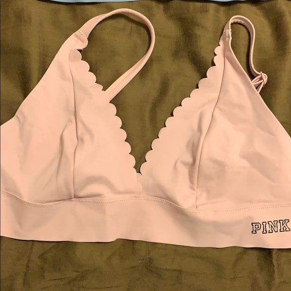 (2) Scallop Bandeaus- VS PINK - Picture 2 of 6